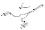 Borla S-Type Cat-Back 15-17 Ford Mustang GT 5.0L V8 MT/AT 3in pipe 4in tip - Image 2