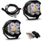 Baja Designs Jeep JL/JT Rubicon Steel Bumper LED Light Kit LP4 w/Upfitter