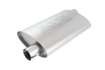 Borla Universal Pro-XS Muffler Oval 3in Inlet/Outlet Offset/Offset Notched Muffler - Image 3