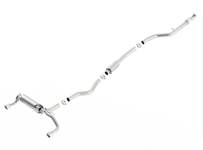 c2fbdbd3-0e09-48da-bb23-bf39d5aeb921-800 Borla 13-16 BMW 335i / 435i Atak Cat back SS 3.0in, 2.25in 3.5in Tip Single Rolled - Image 1