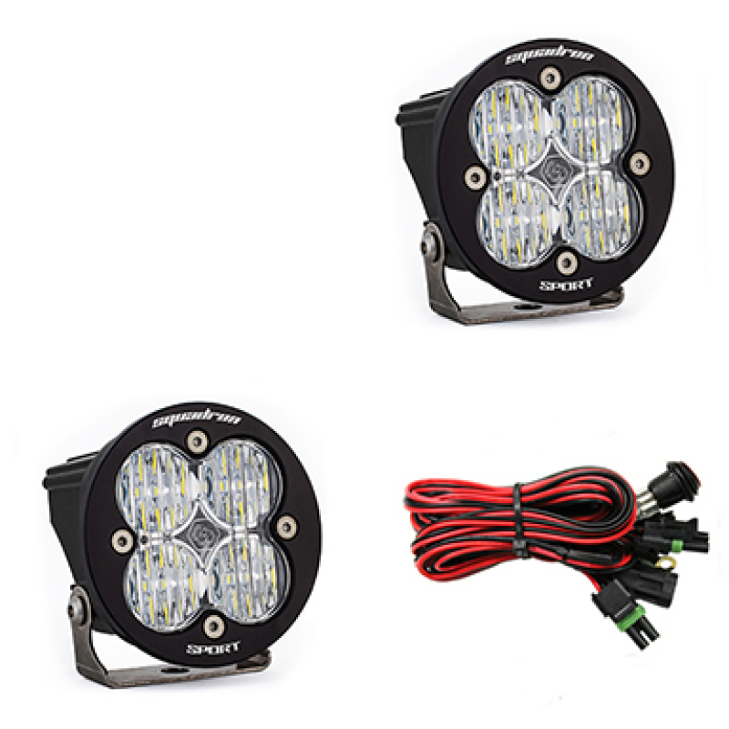 c6109cfe47d5b285a62e3803bd23cab4 Baja Designs Squadron R Sport Wide Cornering Pair LED Light Pods - Clear - Image 1
