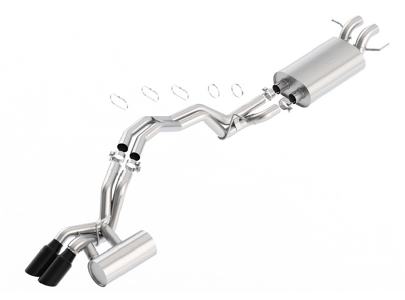 c7c26116f786296a435d56a6f07e4271L Borla 2018 Lincoln Navigator 3.5L A/T 2WD/4WD Touring 2.5in Catback Exhaust w/Black Chrome Tips - Image 1