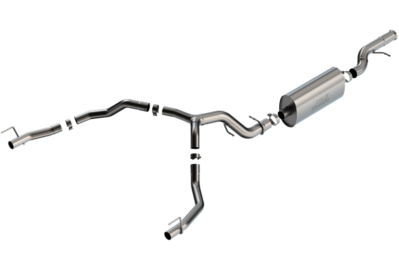 c7ef7b15dafe07769a5ffbf33a379fd0L Borla 21-22 Cadillac Escalade 6.2L V8 2/4WD 4DR Touring Cat-Back Exhaust w/ Factory Bezel Tips - Image 1