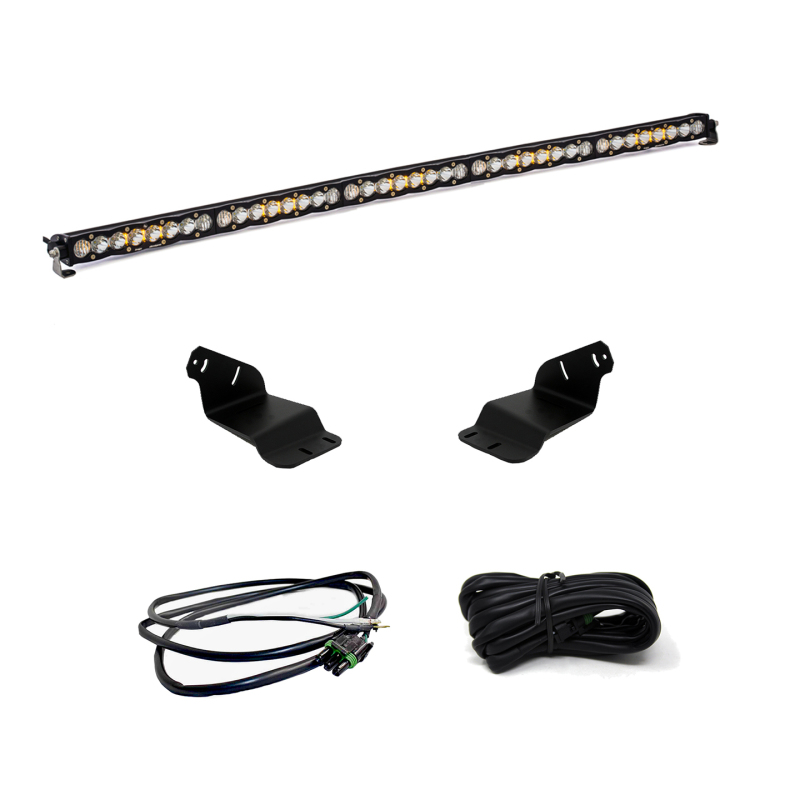 c96ad0b1018b1a37460aa38850a2b288 Baja Designs 2021+ Ford Bronco Roof Light Bar Kit 50 S8 w/Upfitter - Image 1