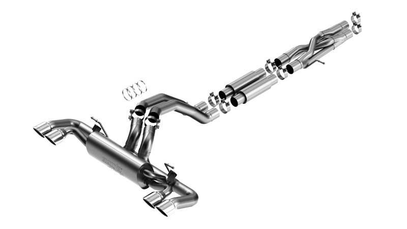 d42c16b372cb391a441e6d7c4d253651L Borla 21-22 Jeep Wrangler Rubicon 392 6.4L V8 AT 4WD 4DR ATAK Cat-Back Exhaust (Stainless) - Image 1