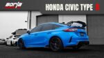 Borla 2023 Honda Civic Type R MT ATAK Catback Exhaust w/ 4in Ceramic Black Tips - Image 2