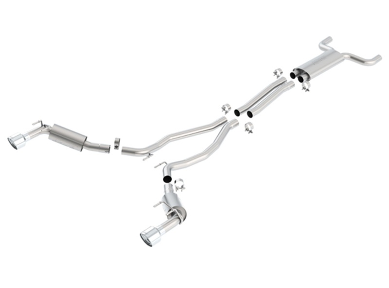 da43ad132e588f39b78df220edda3922L Borla 10-13 Chevy Camaro SS 6.2L V8 Single RoundTip Split Rear Exit S-Type Catback Exhaust - Image 1