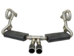 aFe MACHForce-Xp 2in 304 SS Cat-Back Exhaust w/Carbon Fiber Tips 13-16 Porsche Boxster 2.7L/3.4L - Image 2