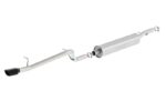 Borla 12-16 Jeep Wrangler V6 4WD Dirt Sport Cat-Back 2.5in Single Square Rolled Angle Cut Rear - Image 3