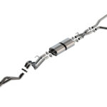 Borla 22-24 Toyota Tundra 3.4L V6 (Inc. Hyb.) Ext. Cab/STD Bed/145.7in WB ATAK Cat-Back - Blk Chrm