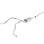 Borla 14 Silv/Sierra C/B Exh ATAK 1500 5.3L V8 AT/MT 2&4WD Ext Cab Split Side Exit
