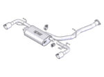 Borla 03-09 Mazda RX-8 1.3L Single Round Rolled Angle-Cut Cat-Back Exhaust - Image 3
