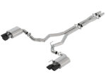 Borla 2018 Ford Mustang GT 5.0L AT/MT 3in ATAK Catback Exhaust Black Chrome Tips w/ Valves - Image 3