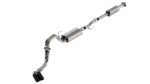 Borla F-150 2021 5.0L 4dr CC SB EC STB Lariat/KR/Pltnm/LTD 3/2.25 DSE Cat-Back Touring BLK CHR Tips - Image 2