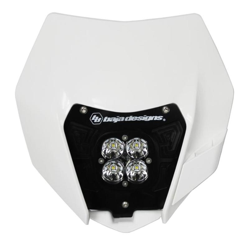 fc403ccce1d7f00c3f7306a9e2797673-2 Baja Designs 14-16 KTM Headlight Kit AC w/Headlight Shell White Squadron Sport - Image 1