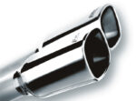 Borla 19 Chevrolet Silverado/GMC Sierra 1500 6.2L SS Touring Catback Exhaust - Square Chrome Tips - Image 2