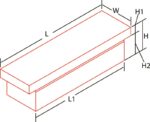 Deezee Universal Tool Box - Blue Crossover - Single Lid (Txt Blk) - Image 2