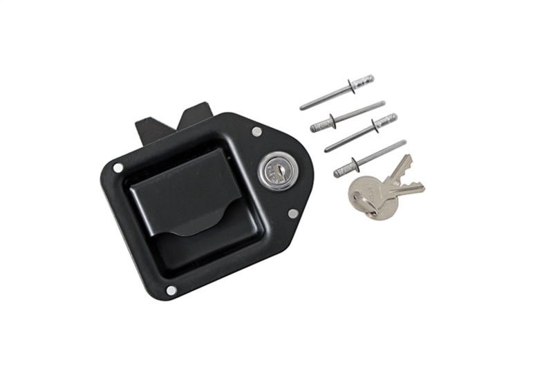 a07996a60e850399e6cba98a6dd8874eL Deezee Universal Tool Box - Service Parts Locking Latch (Blk) - Image 1