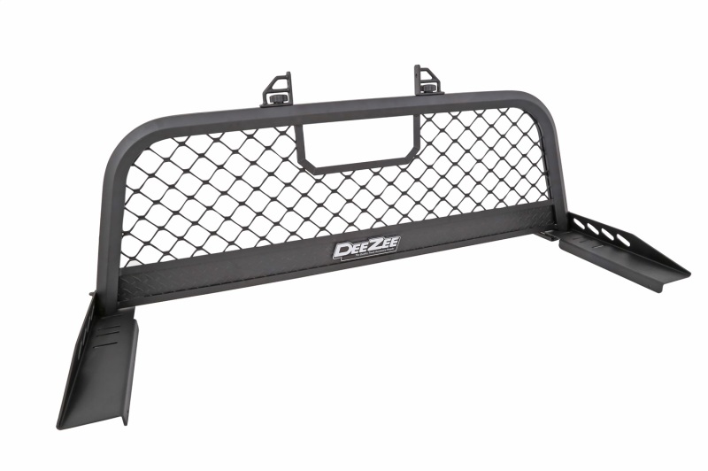 f9ace9acba4eccbc4eacb2b05967ba79L-2 Deezee 13-23 Dodge/Ram Ram Cargo Management Cab Rack - Txt Blk Mesh - Image 1