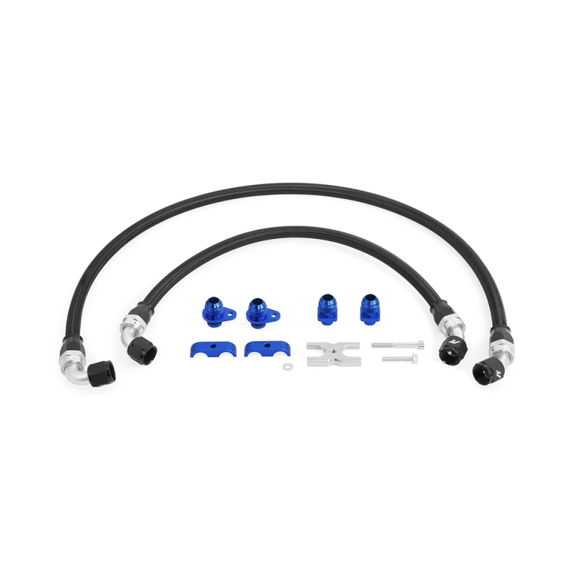 26f5a8bc9baad32388c85dd850673121L Mishimoto 15-20 BMW F8X M3/M4 Nylon Braided Oil Hose Kit - Image 1