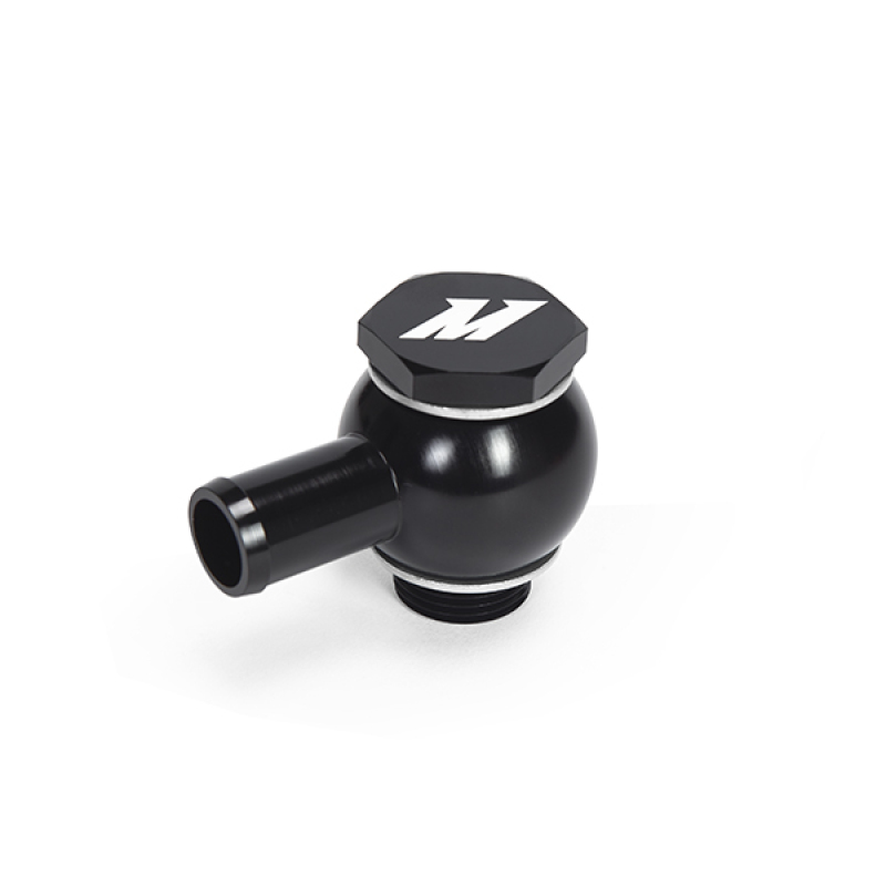 2704a7b0b407dba8b99a4029c9975371 Mishimoto M20 x 5/8 Straight Black Banjo Fitting w/ Bolt - Image 1