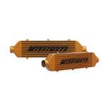 Mishimoto Universal Gold Z Line Intercooler Overall Size: 28x8x3 Core Size: 21x6x2.5 Inlet / Outlet - Image 5