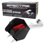 Spectre 2018 Jeep Wrangler V6-3.6L F/I Air Intake Kit - Polished w/Red Filter - Image 6